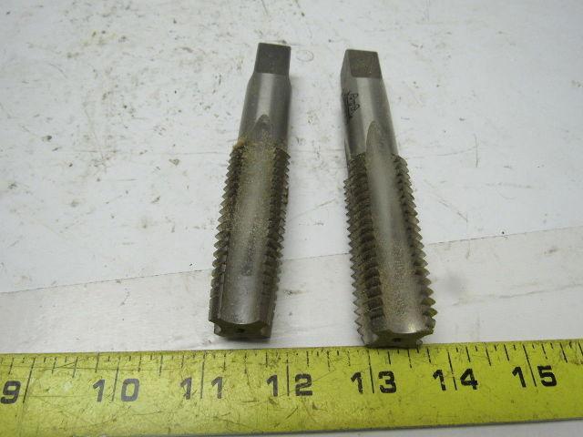 Greenfield 14547 5303 1"-8 2pc 4 Flute Tap Set Taper Bottom 5-1/8" OAL HHS