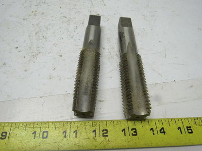 Greenfield 14547 5303 1"-8 2pc 4 Flute Tap Set Taper Bottom 5-1/8" OAL HHS