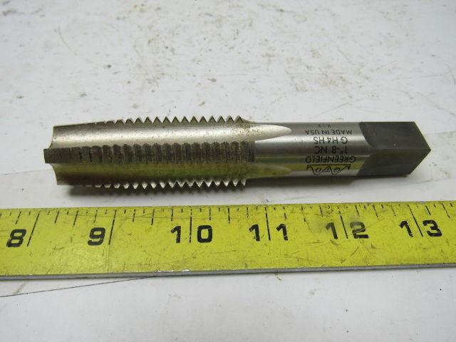 Greenfield 14547 5303 1"-8 2pc 4 Flute Tap Set Taper Bottom 5-1/8" OAL HHS
