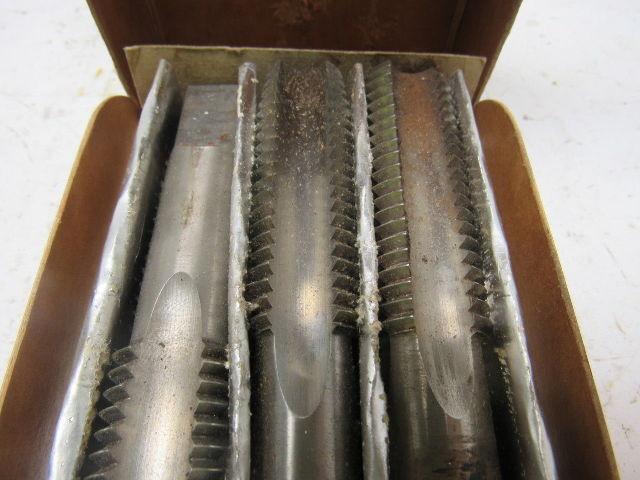 Vermont No.3105 7/8"-9 3pc 4 Flute Tap Set Plug Taper Bottom  HHS GH4