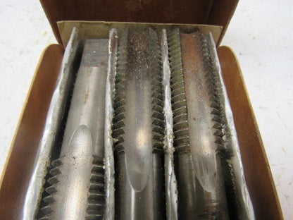 Vermont No.3105 7/8"-9 3pc 4 Flute Tap Set Plug Taper Bottom  HHS GH4