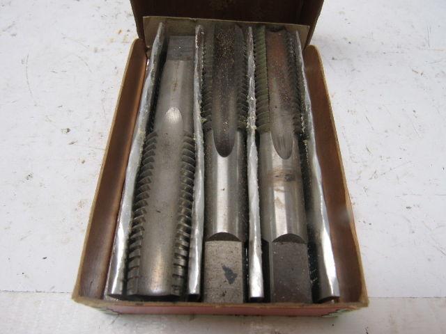 Vermont No.3105 7/8"-9 3pc 4 Flute Tap Set Plug Taper Bottom  HHS GH4