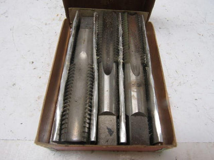 Vermont No.3105 7/8"-9 3pc 4 Flute Tap Set Plug Taper Bottom  HHS GH4