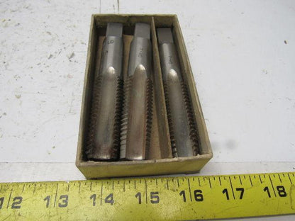 Butterfield No.1500 7/8"-9 3pc 4 Flute Tap Set Taper Plug Bottom HHS Bright
