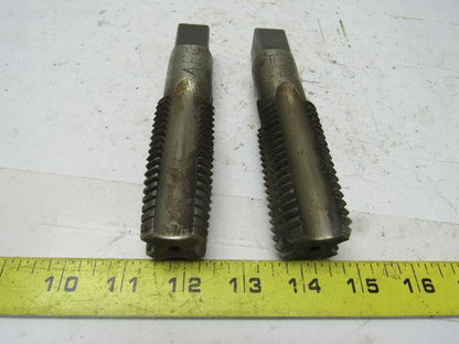 Vermont 1-3/8-6 2pc 4 Flute Tap Set Taper Plug Bottom HHS Bright