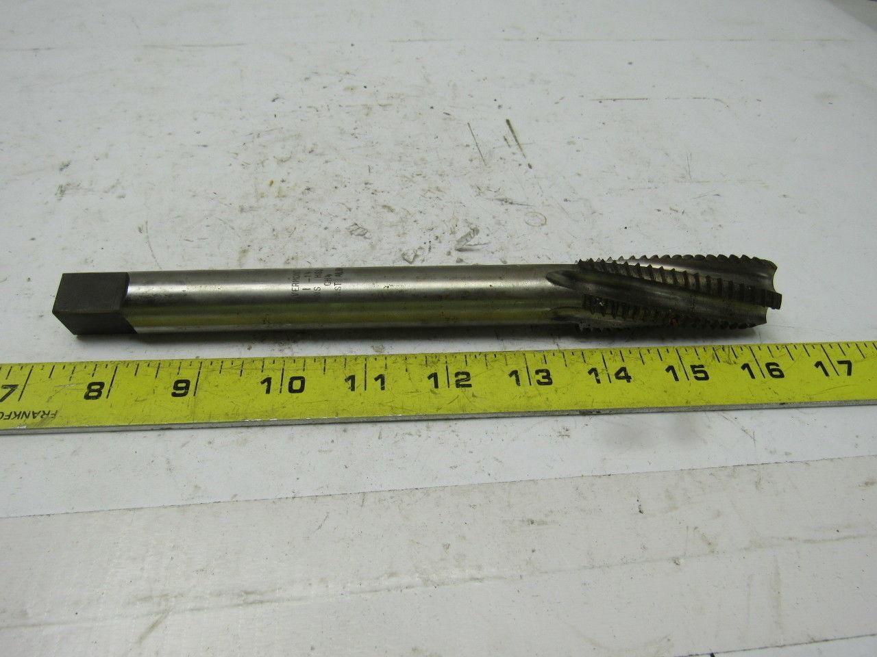 Vermont 1" 14  Spiral Plug Tap 4 Flute HHS 9" over all length For Cast Aluminum