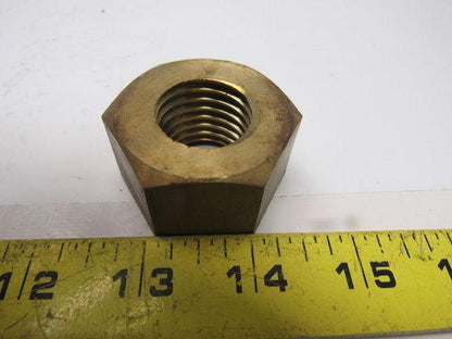 1"-8 Brass Extra-Wide Hex Nut Lot of 4