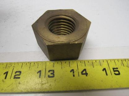 1"-8 Brass Extra-Wide Hex Nut Lot of 4