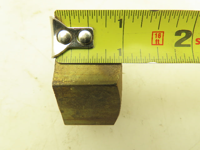 1"-8 Brass Extra-Wide Hex Nut Lot of 4