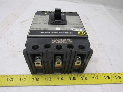 Square D FAL32015 15 Amp 240 VAC 250 VDC 3 Pole Molded Case Circuit Breaker