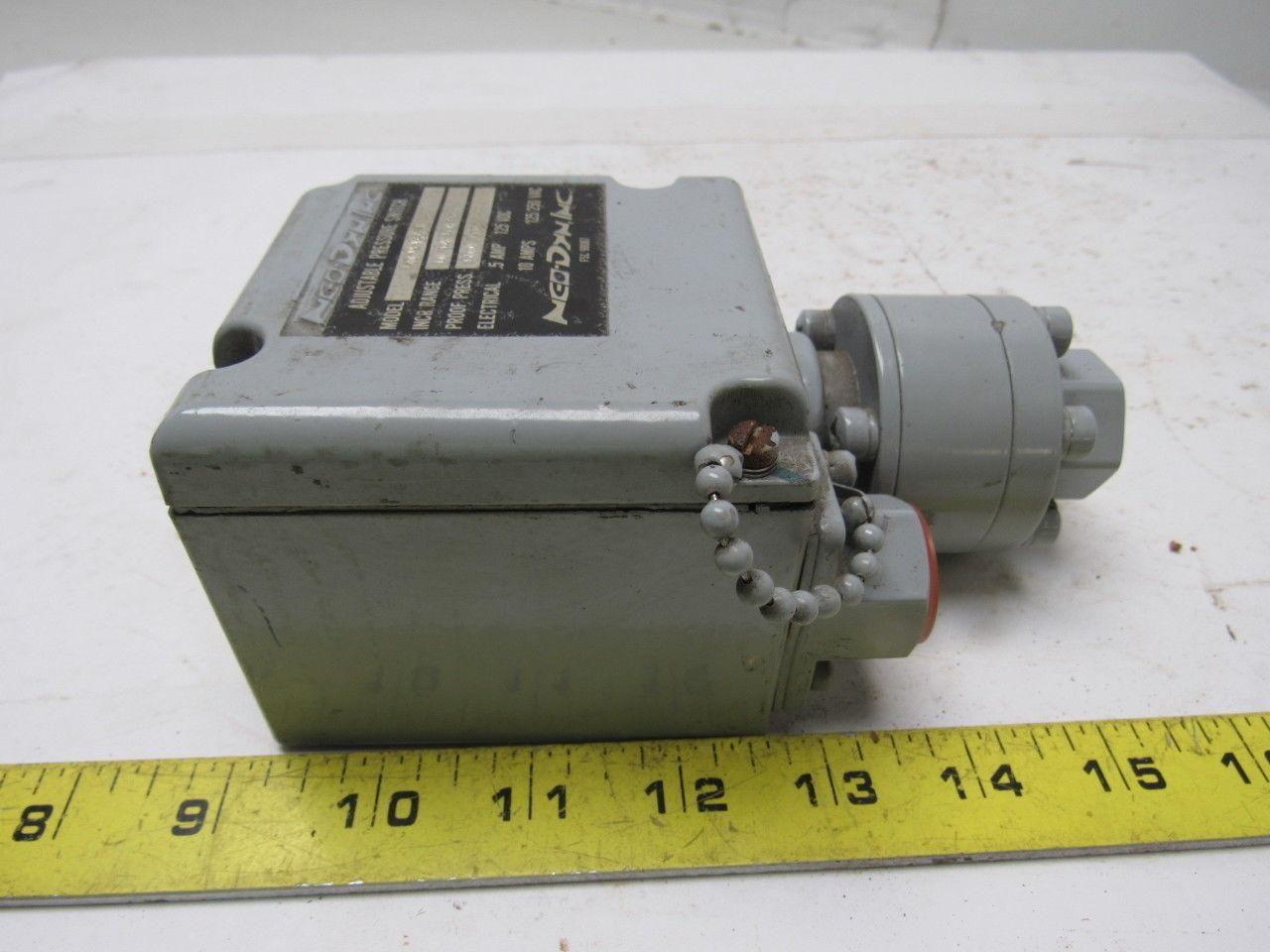 NEO-DYN Inc 100P13CC3A Pressure Switch  10 to 150 Psi  .5A/125VDC 10A/125/250V