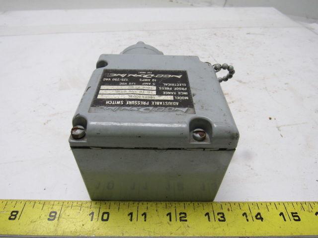 NEO-DYN Inc 100P13CC3A Pressure Switch  10 to 150 Psi  .5A/125VDC 10A/125/250V