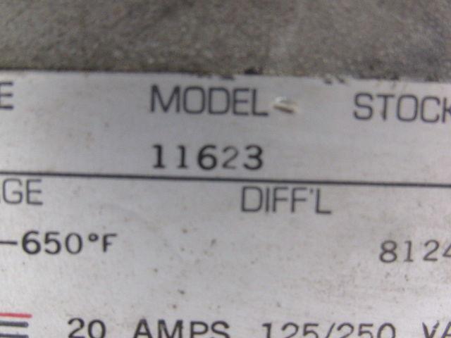 United Electric UE Model 11623 Type E55 Thermometer Switch 20A 125/250V