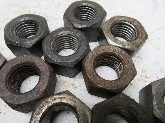 1"-8 Grade 2H Black-Oxide Extreme-Strength Steel Extra-Wide Hex Nut Lot of 26