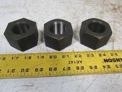 WB 718N 1-1/2"-8 Stainless Steel Coated Heavy Hex Nut Lot of 3