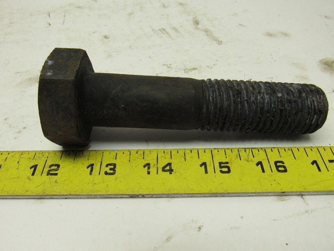 1-1/8"-8 x 4-1/2 A193 B7 Heavy Hex Bolt Black Oxide Lot of 16