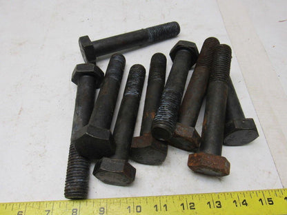 7/8"-9 x 5-1/2" Grade B7 Black Oxide Finish Heavy Hex Cap Screw Bolt Lot of 9