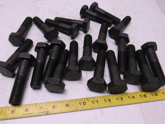 7/8"-9 x 3-1/2" Grade B7 Black Oxide Finish Heavy Hex Cap Screw Bolt lot of 21