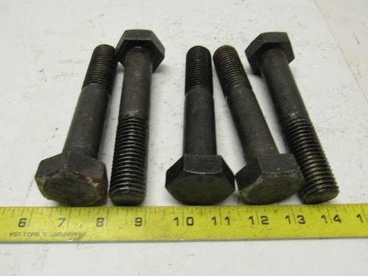 A307B 1"-8 x 5-1/2" Black Oxide Finish Heavy Hex Cap Screw Bolt lot of 5