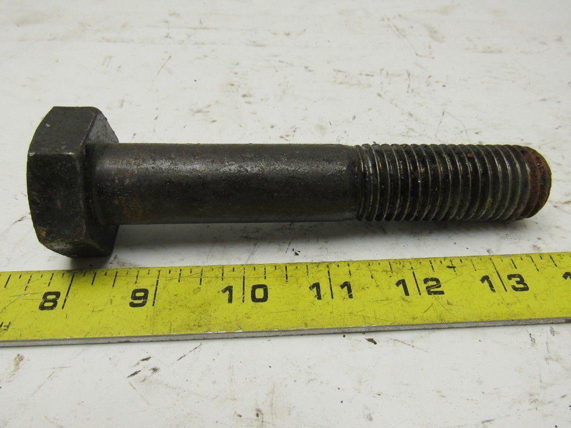 A307B 1"-8 x 5-1/2" Black Oxide Finish Heavy Hex Cap Screw Bolt lot of 5