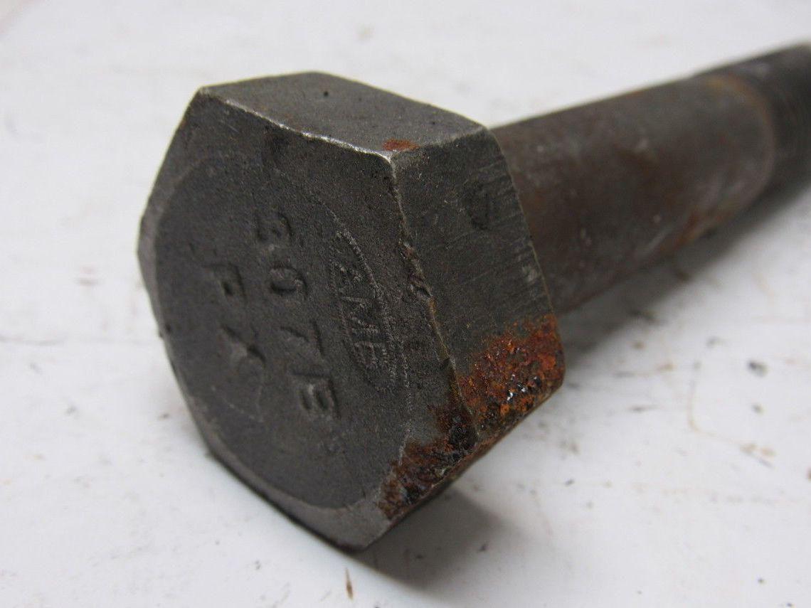 307B 1"-8 x 5-1/2" Plain Finish Heavy Hex Cap Screw Bolt lot of 5
