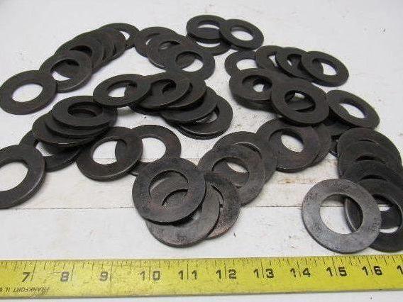 1-1/8" Black Oxide Structural Flat Washer Steel 0.144 Thick 2.250" OD Lot of 50