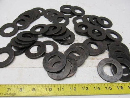 1-1/8" Black Oxide Structural Flat Washer Steel 0.144 Thick 2.250" OD Lot of 50