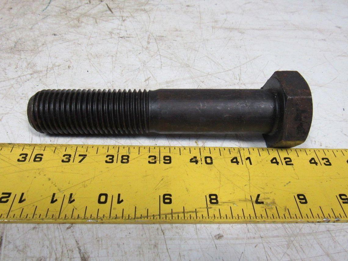 1-1/8"-8 x 6" A193 B7 Heavy Hex Bolt Cap Screw Black Oxide Lot of 5