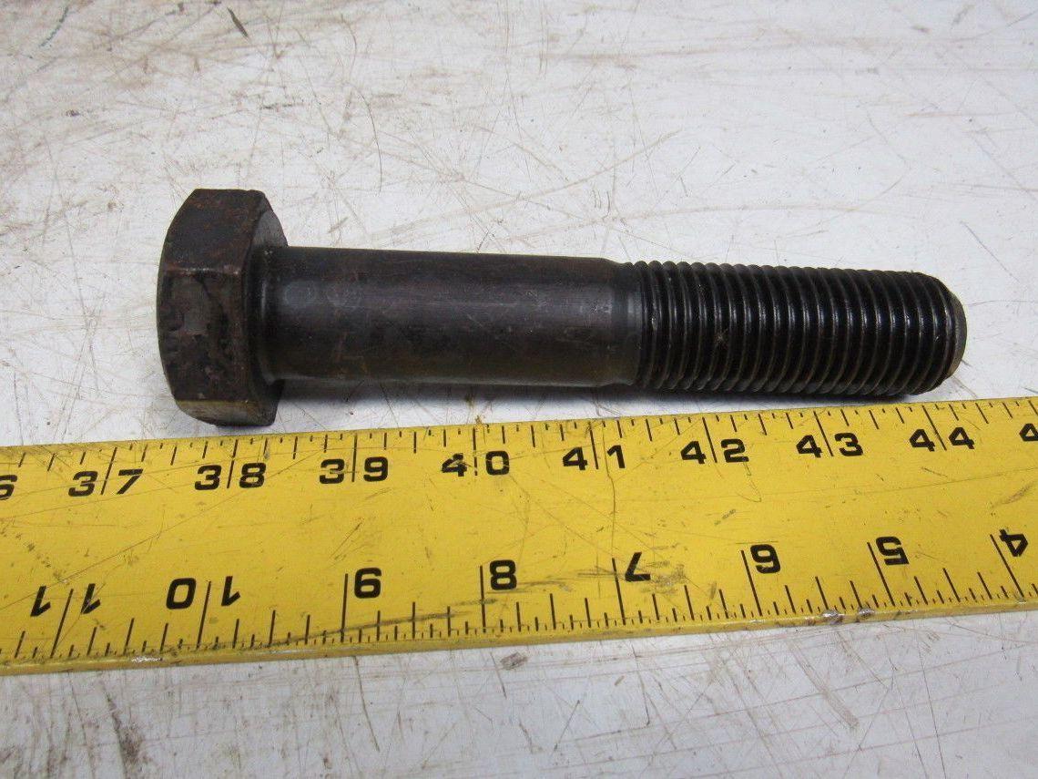 1-1/8"-8 x 6" A193 B7 Heavy Hex Bolt Cap Screw Black Oxide Lot of 5