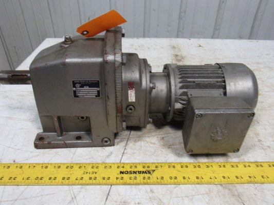 Nord Gear SK23-71 S/4 Inline Foot Mount Gearmotor 179.50:1 Ratio 9RPM Out