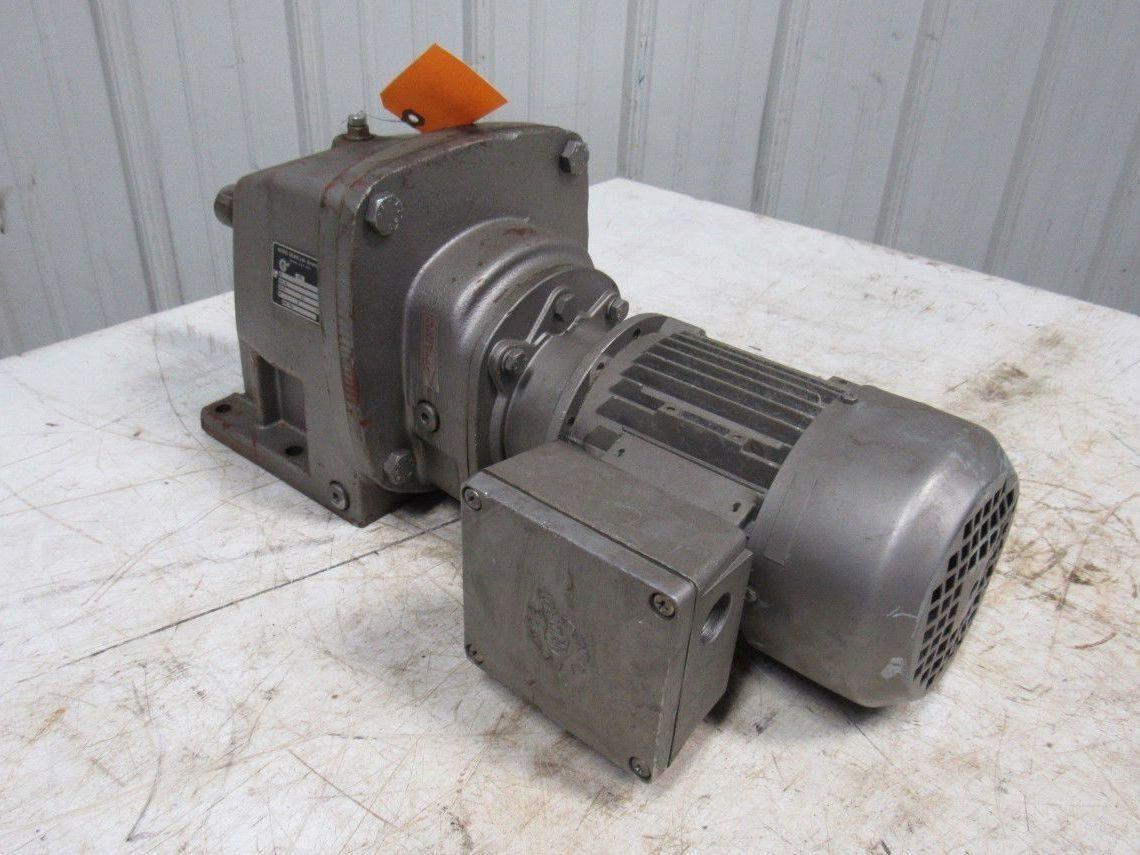 Nord Gear SK23-71 S/4 Inline Foot Mount Gearmotor 179.50:1 Ratio 9RPM Out