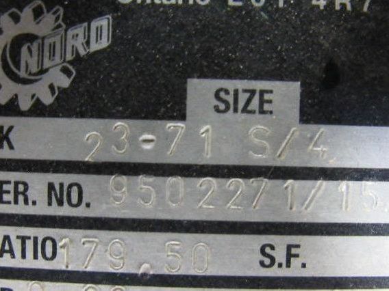 Nord Gear SK23-71 S/4 Inline Foot Mount Gearmotor 179.50:1 Ratio 9RPM Out