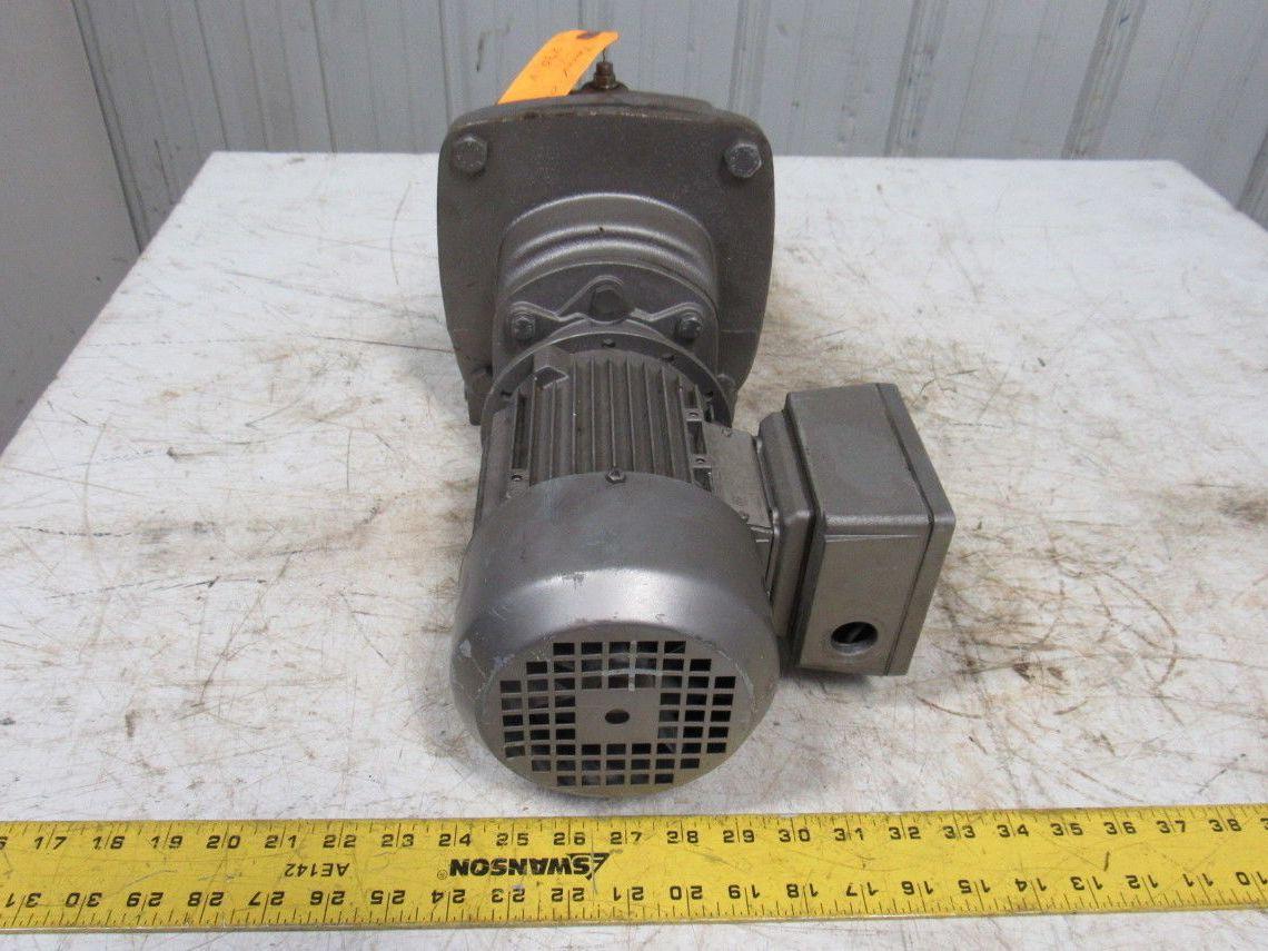 Nord Gear SK 2 23-71 S/4 Inline Foot Mount Gearmotor 179.50:1 Ratio 9RPM Out