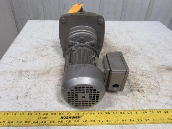 Nord Gear SK 2 23-71 S/4 Inline Foot Mount Gearmotor 179.50:1 Ratio 9RPM Out