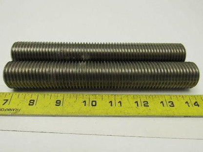 1-1/8"-8 X 7-1/2" Stainless Steel Threaded Rod Stud Lot of 2
