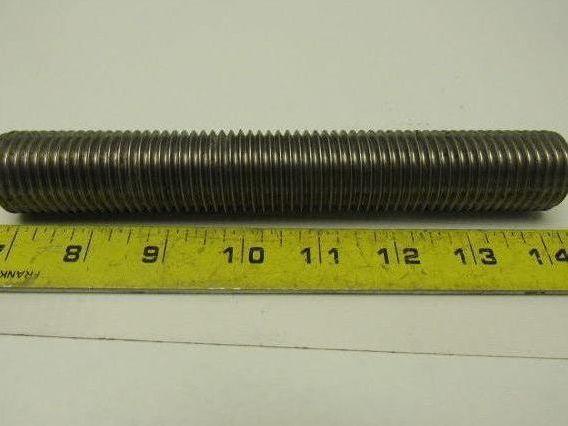 1-1/8"-8 X 7-1/2" Stainless Steel Threaded Rod Stud Lot of 2