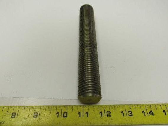 1-1/8"-8 X 7-1/2" Stainless Steel Threaded Rod Stud Lot of 2