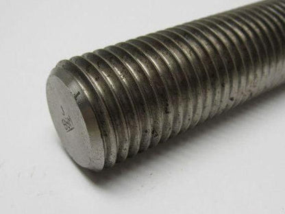 1-1/8"-8 X 7-1/2" Stainless Steel Threaded Rod Stud Lot of 2
