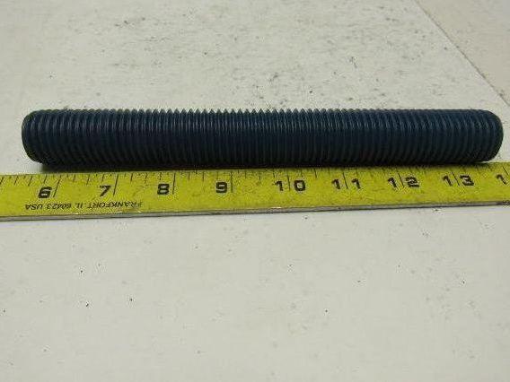 1"-8 X 8-1/4" Blue Teflon Steel Threaded Rod Stud Lot of 3