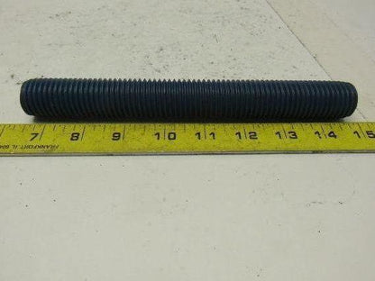 1"-8 X 8-1/4" Blue Teflon Steel Threaded Rod Stud Lot of 3