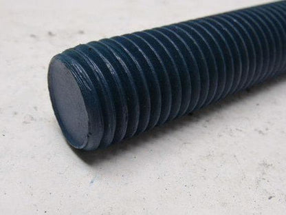 1"-8 X 8-1/4" Blue Teflon Steel Threaded Rod Stud Lot of 3