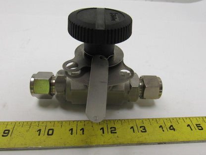 Parker 8Z(A)-B8LJ2-SS-S-LD 1/2" Female CPI Fit Tube Stainless Steel Ball Valve