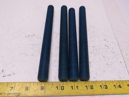 3/4"-10X 9" Blue Teflon Steel Threaded Rod Stud Lot of 4