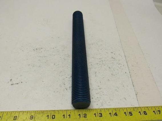 1-1/4"-8x11-3/4" Blue Teflon Steel Threaded Rod Stud