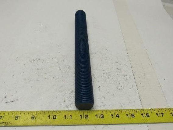 1-1/4"-8x11-3/4" Blue Teflon Steel Threaded Rod Stud