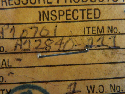 Pressure Products Industries A-12840-111 Hydraulic Flow Control Valve 1150 PSI