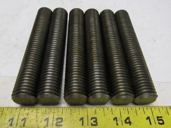 3/4"-10x4-1/4" (OAL 4-1/2") A320 L7 Fully Threaded Stud lot of 6