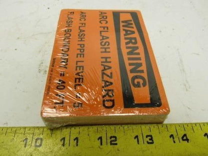 Brimar 3-1/2" X 5" Warning Arc Flash Hazard 40FT Decal Sticker Lot of 50
