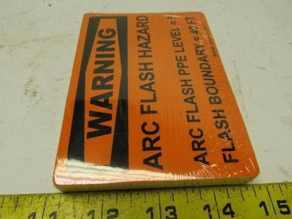 Brimar 3-1/2" X 5" Warning Arc Flash Hazard 40FT Decal Sticker Lot of 50