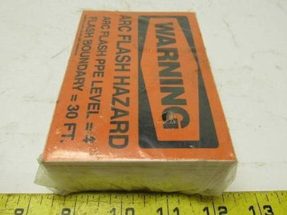 Emedco XQS90763 3-1/2" X 5" Warning Arc Flash Hazard 30FT Sticker Lot of 110
